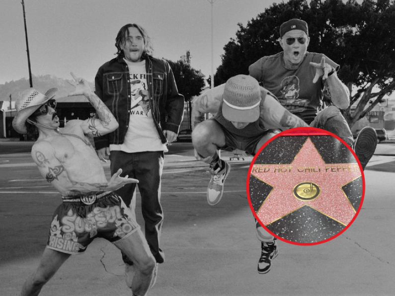 Red Hot Chili Peppers unveil star on Hollywood Walk of Fame