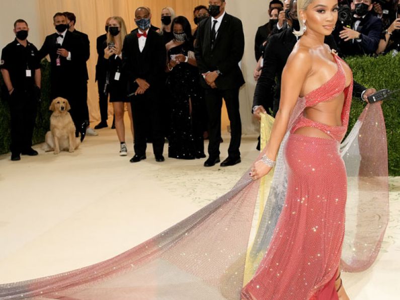 Vail the golden retriever steals the show at the Met Gala