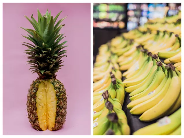 pineapple bananas