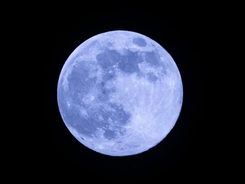 Blue supermoon visible from tonight