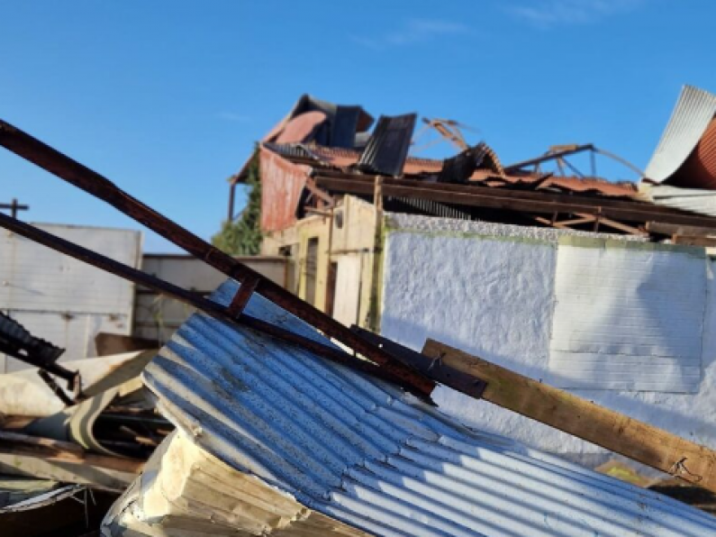 Damage after 'Possible Tornado' in Wexford