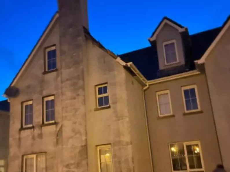 A house in Waterford was struck by lightning overnight