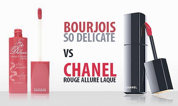 Chanel Rouge Allure Laque VS Bourjois So Delicate