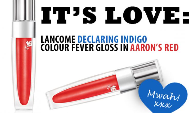 It's Love: Aaron's Red Colour Fever Gloss from Lancome's Declaring Indigo Collection