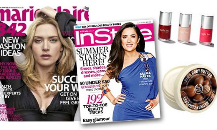 Freebies! Thank you, Marie Claire and InStyle