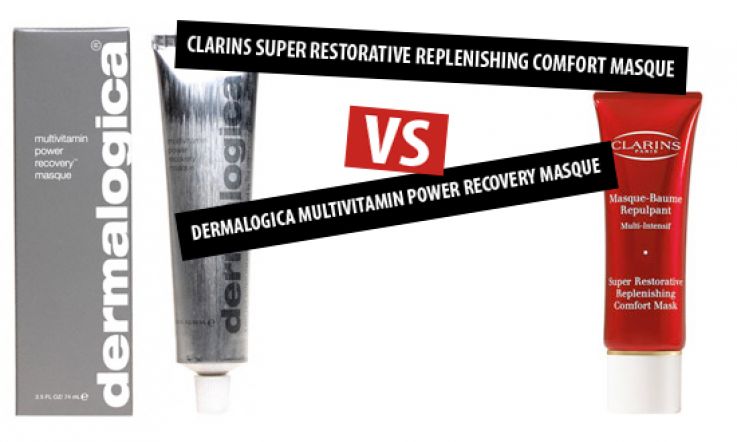 Clarins Super Restorative Replenishing Comfort mask Vs Dermalogica Multivitamin Power Recovery