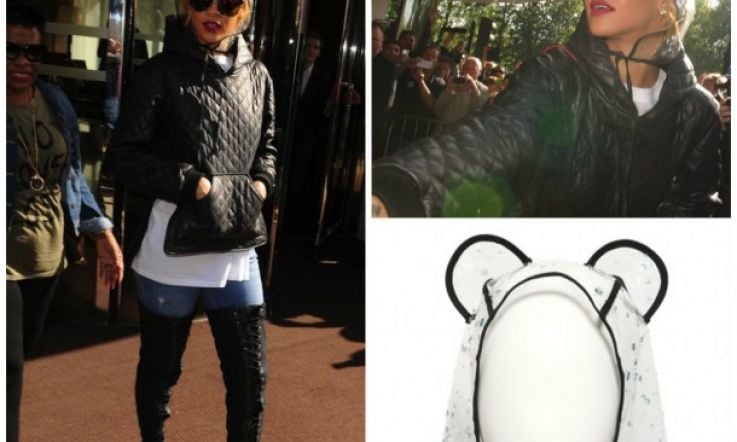 Rihanna's mouse ears rainwear: gack or gorgeous?