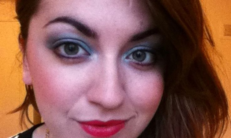 80s Beauty Book Is A Blue Eyeshadow, Big Hair Blast. Warning - Special Party Look Selfie