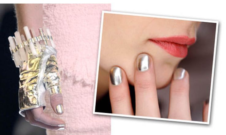 Silver Nails on the Runway for Chanel at Paris Fashion Week