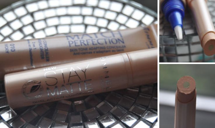 Cover Up: Rimmel Stay Matte Dual Action Concealer & Match Perfection Concealer