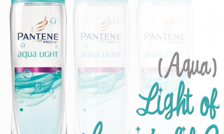 New from Pantene: Aqua Light range
