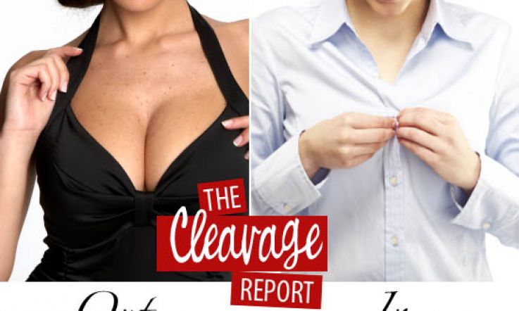 Cleavage is SO out girlfriend: modesty vests hot for Winter.  Put them heaving bosoms away