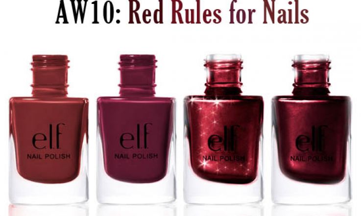 AW10: Red Rules on Nails With 4 New Autumn Shades from ELF