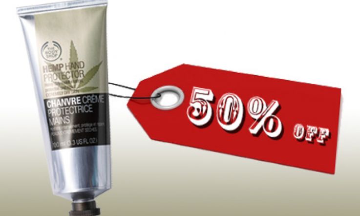 Weekend Bargain: 50% off at The Body Shop