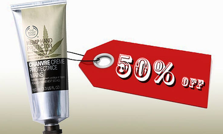 Weekend Bargain: 50% off at The Body Shop