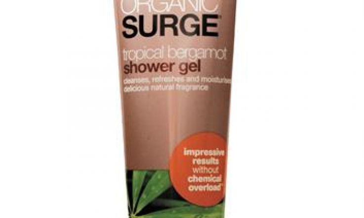 Organic Surge shower gel - think happy