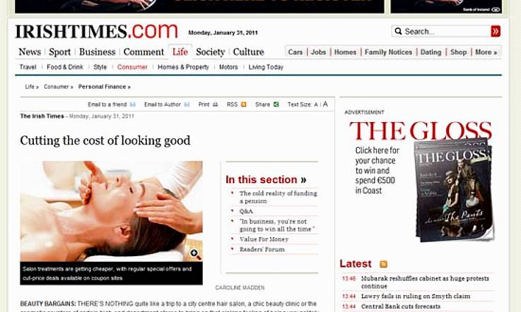 Cutting the cost of beauty. Irish Times Pricewatch loves value: Beaut.ie loves Pricewatch.