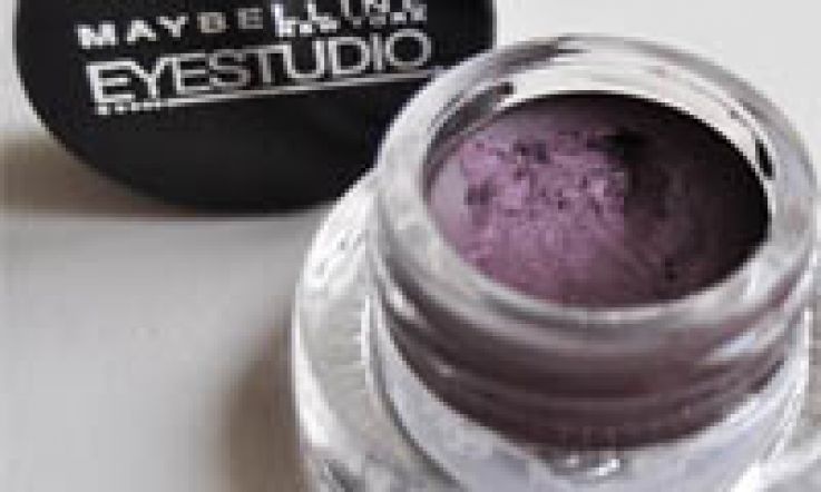 Maybelline Eye Studio Lasting Drama Gel Eyeliner in Eggplant Review + Swatch