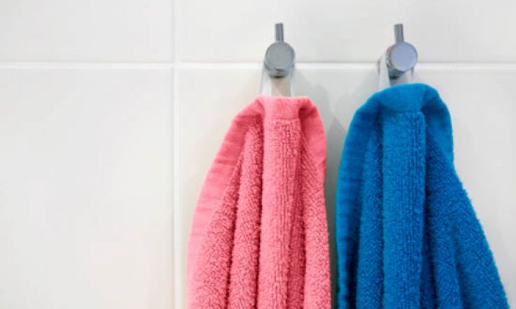 Balls and Willy towels: these are my towels - these are yours