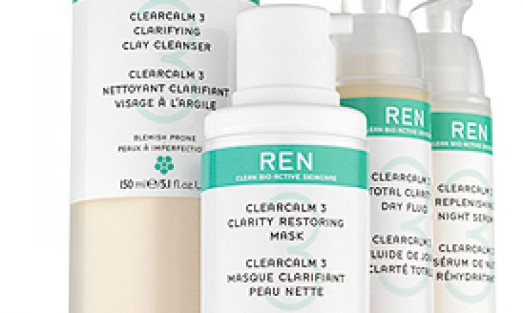 Ren Clearcalm3: triple threat cleanser is a real blemish buster
