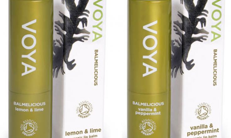 Voya Balmelicious Lip Balms in Lemon and Lime and Vanilla and Peppermint