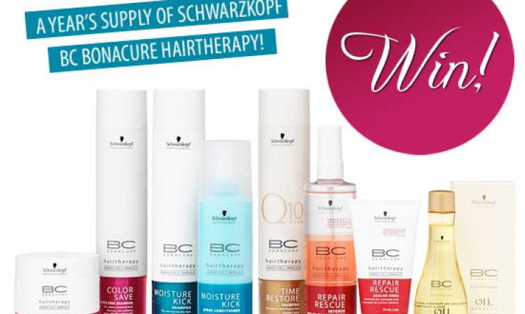 WIN! A Year's Supply of Schwarzkopf BC Bonacure Hair Products Worth €394