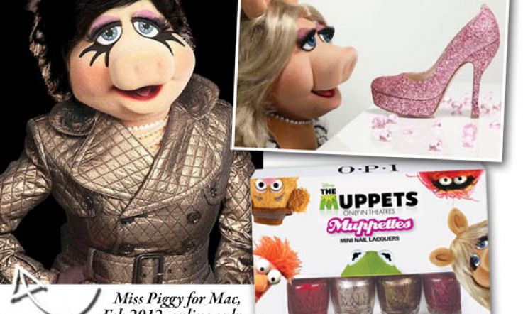 Hi -YAH! Fashion and beauty go Miss Piggy mad as she rolls out her new fashion and beauty lines