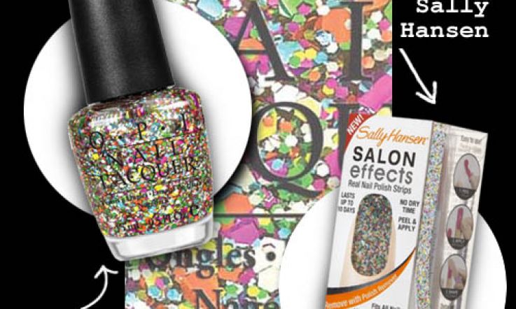 Dupe Alert: Lusting After OPI Rainbow Connection, Buying Sally Hansen Salon Effects Polish Strips in Frock Star