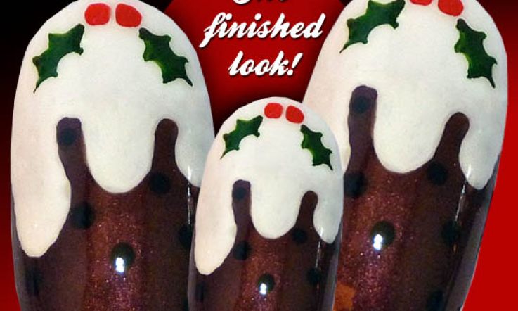 Beaut.ie How To: Christmas Pudding Nails