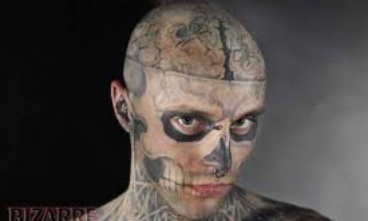 Zombie boy covers up: Vichy Dermablend Foundation for skin imperfections, vitiligo, rosacea, scars