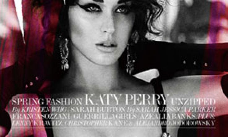 What Katy Perry did next: channel Amy Winehouse. Virtually unrecognisable on cover of Interview