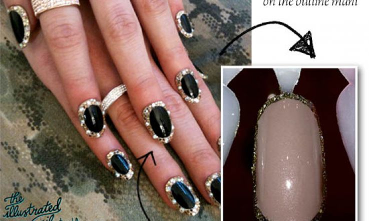 Trend Spot: The Border/Outline Manicure is The New Hip Mani for 2012 - and Here's How