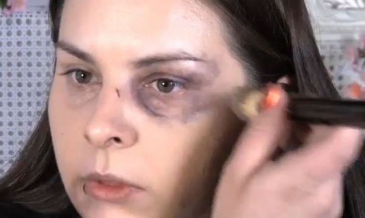 WATCH! Domestic Violence Awareness makeup tutorial
