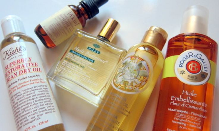 Sing Oil-allujah: Five Great Beauty Oils from The Body Shop, A'kin, Kiehl's, Roger & Gallet and NUXE