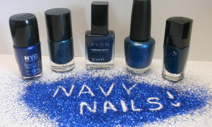 In the Navy: A dark blue polish for every budget - from bling to broke: Lancome, Catrice, OPI, NYC