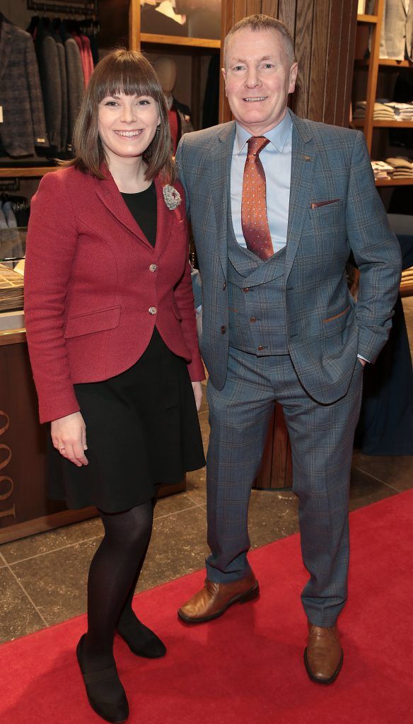 Triona Moylan and Hugh Hillery pictured at the Magee 1866 Spring Summer 2017 fashion show at Magee of South Anne Street, Dublin (Picture by Brian McEvoy).