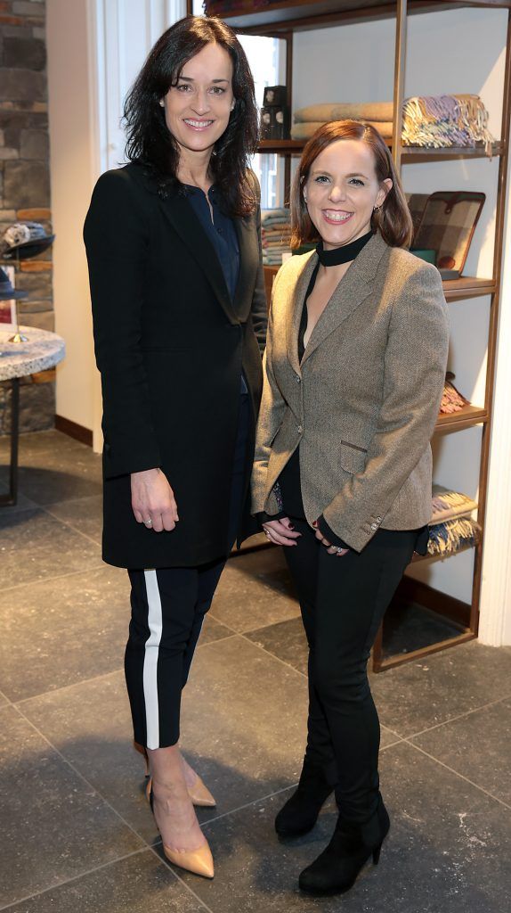 Jenny Cullen and Linda McEvitt pictured at the Magee 1866 Spring Summer 2017 fashion show at Magee of South Anne Street, Dublin (Picture by Brian McEvoy).