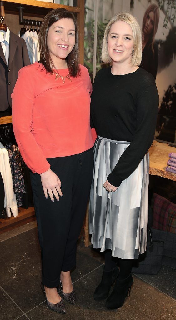 Marcella O Shaughnessey and Jennifer Stevens pictured at the Magee 1866 Spring Summer 2017 fashion show at Magee of South Anne Street, Dublin (Picture by Brian McEvoy).