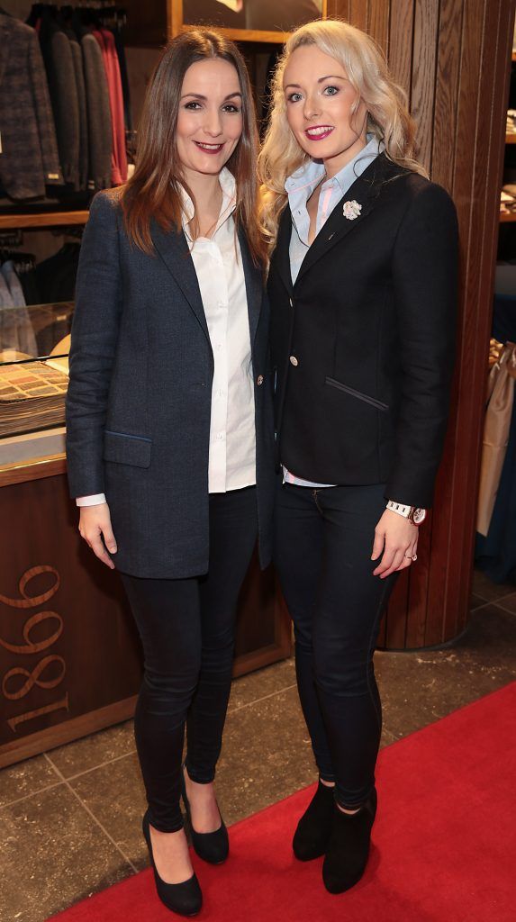 Laura Harron and Marion Mulhern pictured at the Magee 1866 Spring Summer 2017 fashion show at Magee of South Anne Street, Dublin (Picture by Brian McEvoy).