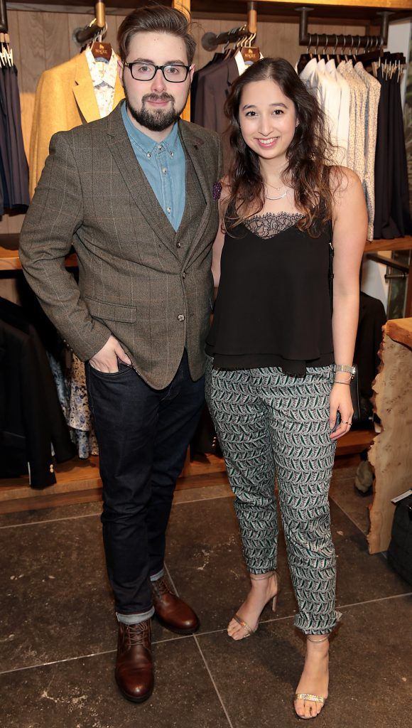 David Cashman and Nirina Plunkett pictured at the Magee 1866 Spring Summer 2017 fashion show at Magee of South Anne Street, Dublin (Picture by Brian McEvoy).