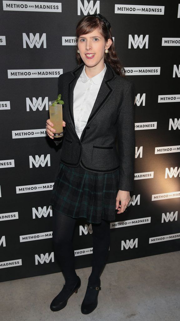 Gabby Guedez  at the launch of Method and Madness premium whiskey range from Irish Distillers at The Project Arts Centre, Dublin (Picture by Brian McEvoy).
