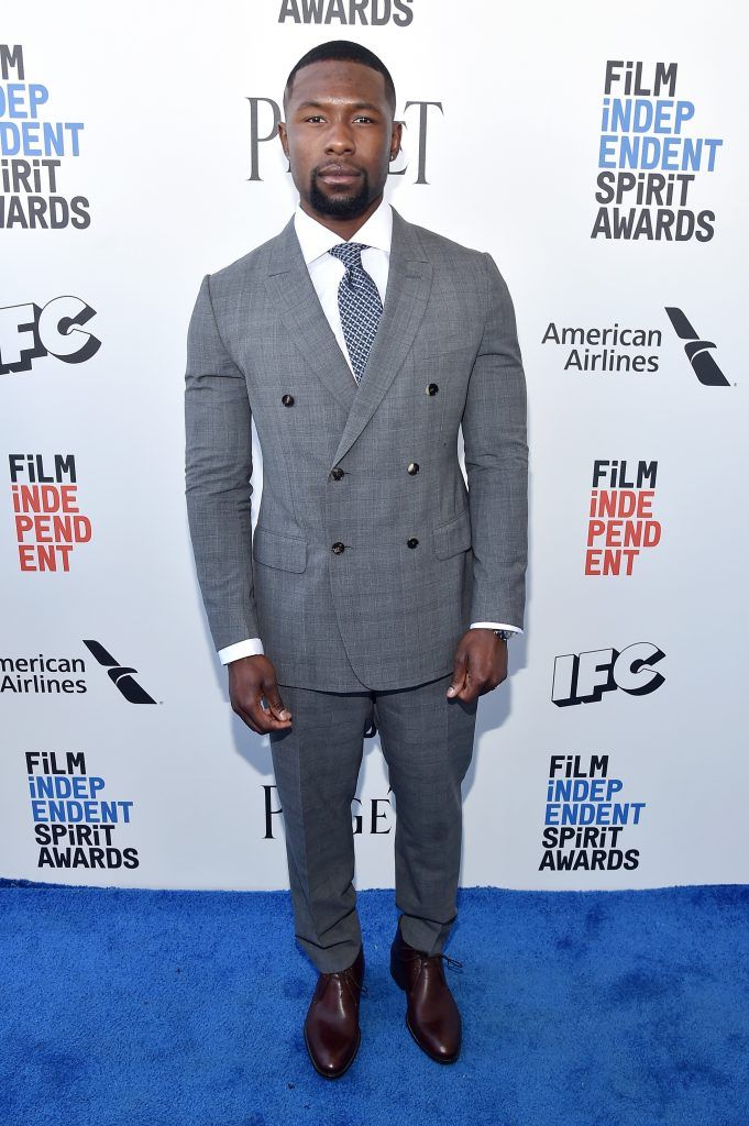 Actor Trevante Rhodes attends the 2017 Film Independent Spirit Awards at the Santa Monica Pier on February 25, 2017 in Santa Monica, California.  (Photo by Alberto E. Rodriguez/Getty Images)