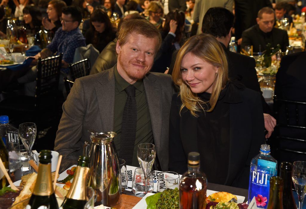 Actors Jesse Plemons (L) and Kirsten Dunst attend the 2017 Film Independent Spirit Awards at the Santa Monica Pier on February 25, 2017 in Santa Monica, California.  (Photo by Matt Winkelmeyer/Getty Images for Film Independent)