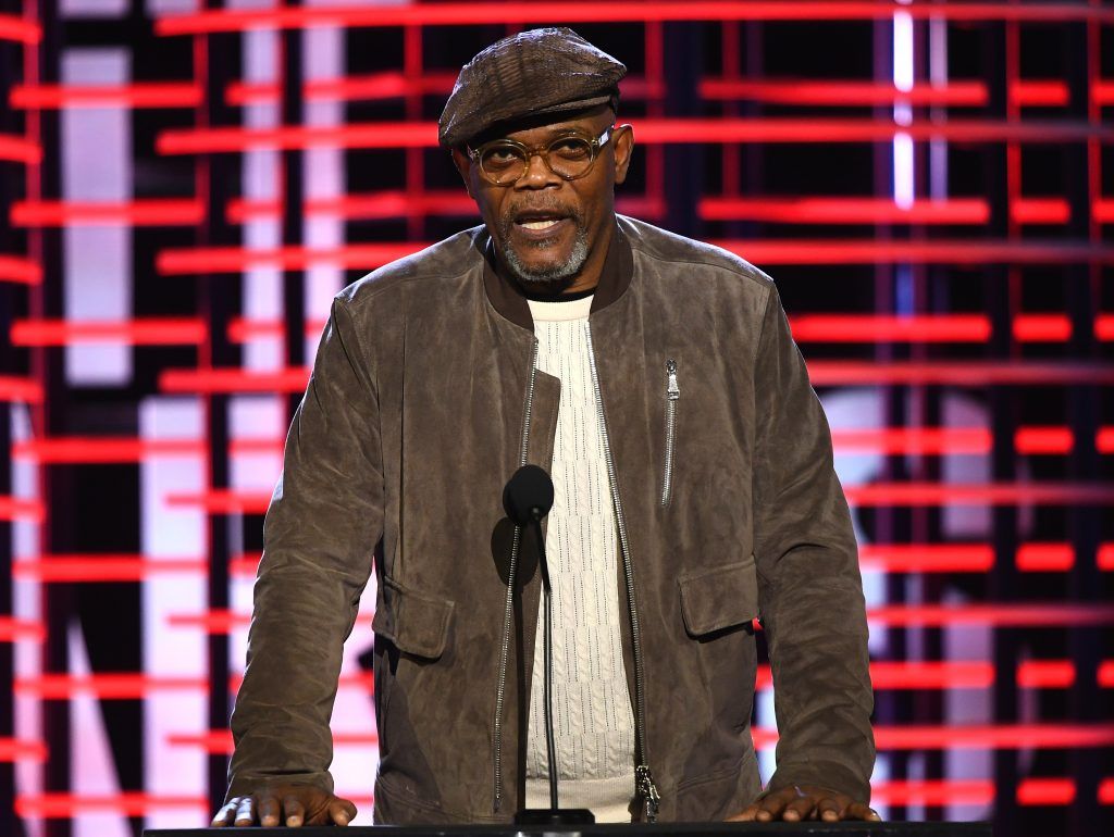 Actor Samuel L. Jackson speaks onstage during the 2017 Film Independent Spirit Awards at the Santa Monica Pier on February 25, 2017 in Santa Monica, California.  (Photo by Kevork Djansezian/Getty Images for Film Independent)