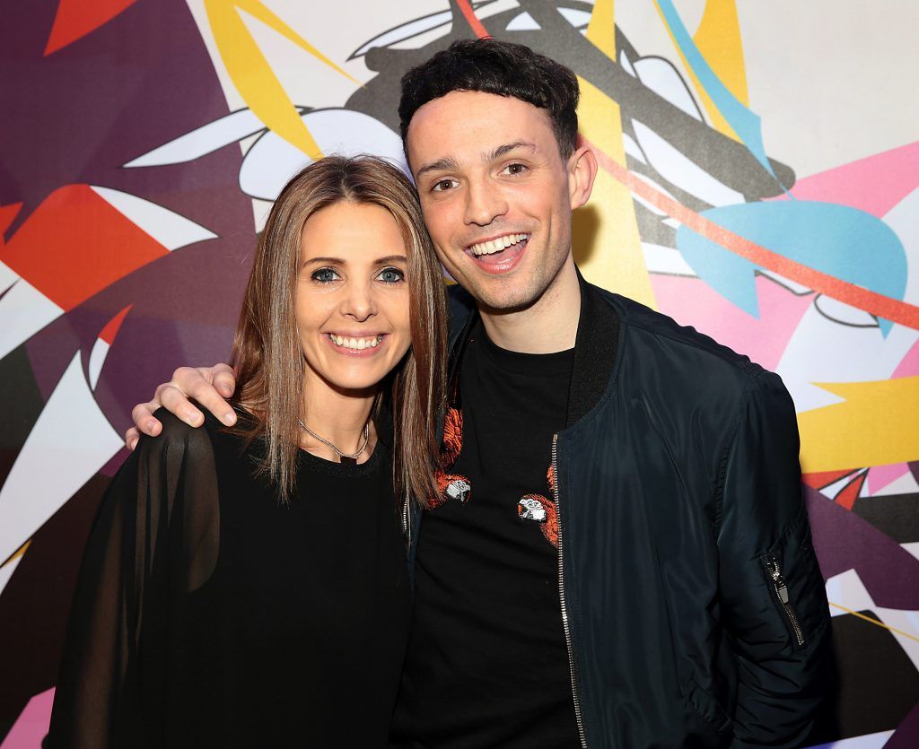 Jenny Greene and James Kavanagh pictured at the launch of Outcider, Ireland's newest cider with designs by street artist, James Earley (Picture by Brian McEvoy).