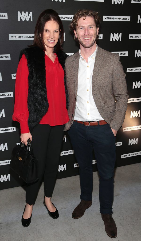 Louise Ryan and Shane Roche at the launch of Method and Madness premium whiskey range from Irish Distillers at The Project Arts Centre, Dublin (Picture by Brian McEvoy).
