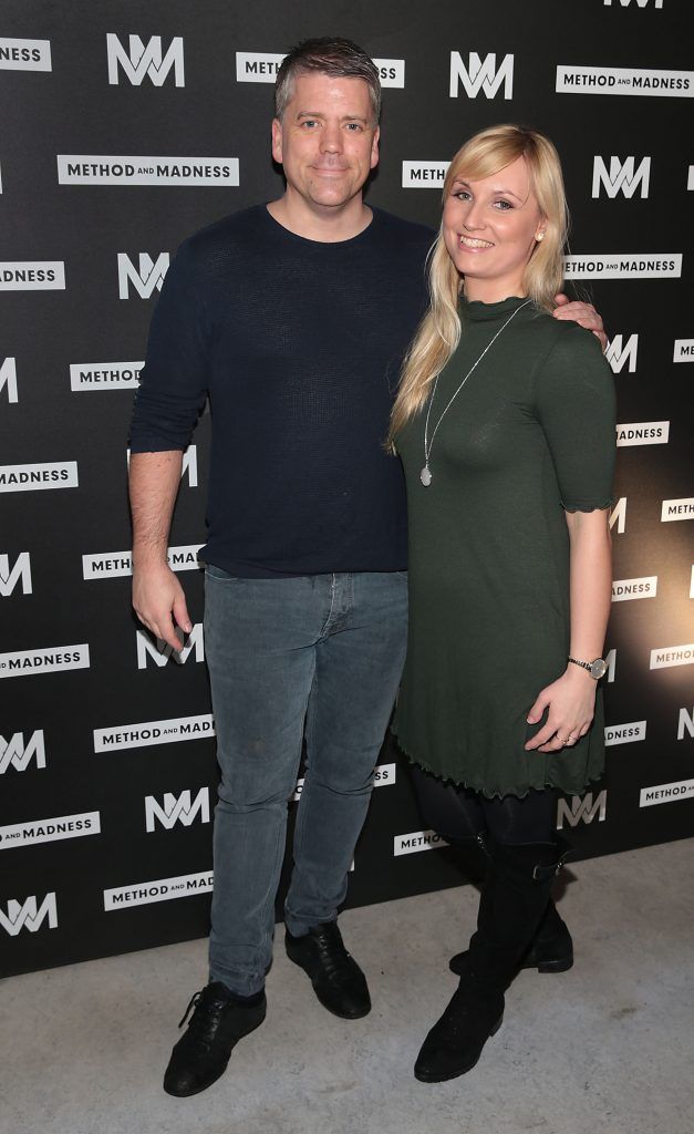 Richard Linden and Kasia Miechowiak at the launch of Method and Madness premium whiskey range from Irish Distillers at The Project Arts Centre, Dublin (Picture by Brian McEvoy).