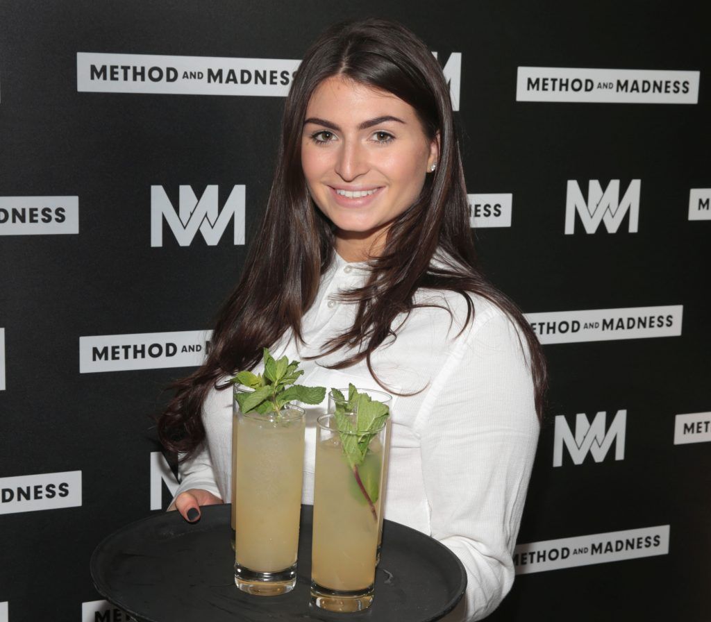 Alexandra Assaf at the launch of Method and Madness premium whiskey range from Irish Distillers at The Project Arts Centre, Dublin (Picture by Brian McEvoy).