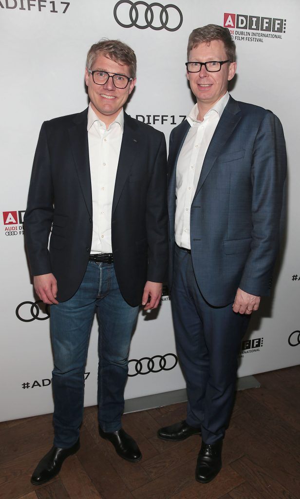 Henning Dohrn and Lars Himmer pictured at the official Audi After Party at Lemon and Duke following the gala screening of 'Free Fire' as part of the Audi Dublin International Film Festival (Picture by Brian McEvoy).