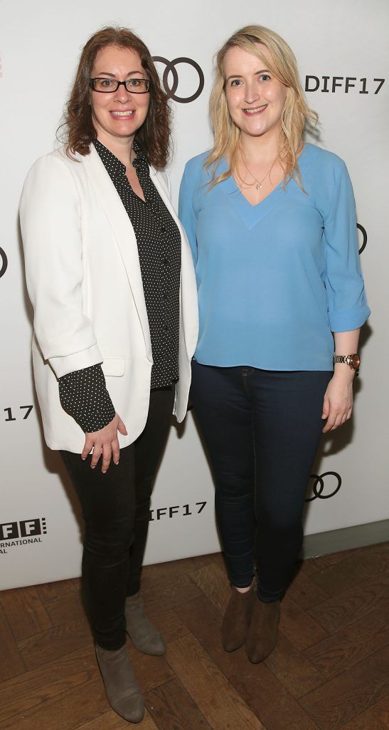 Elaine McLoughlin and Corina Moore pictured at the official Audi After Party at Lemon and Duke following the gala screening of 'Free Fire' as part of the Audi Dublin International Film Festival (Picture by Brian McEvoy).